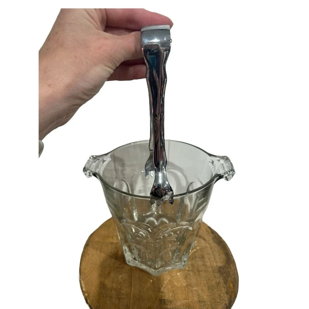 Vtg Lead Crystal Champagne Wine Cooler Ice Bucket 6